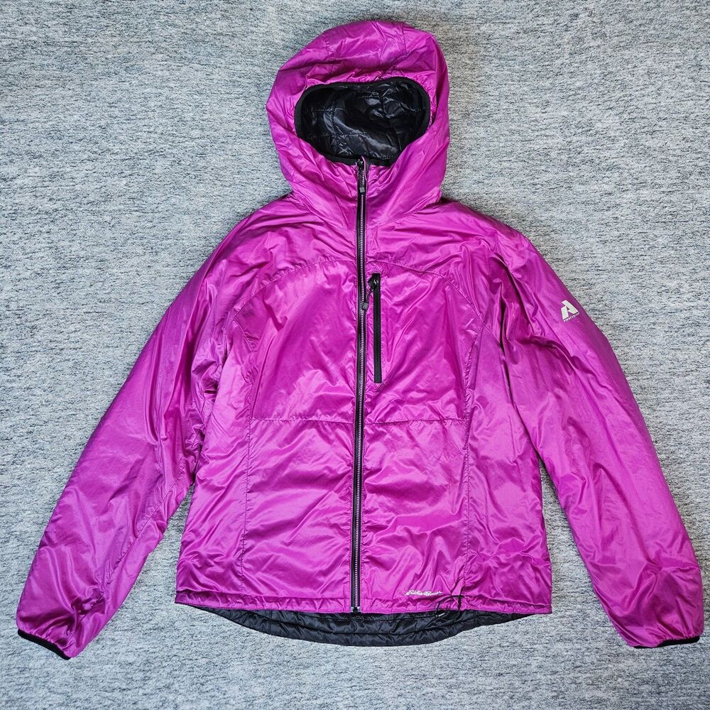 Eddie Bauer First Ascent Jacket Women L PrimaLoft Pertex Quantum Reversible Hood - Picture 3 of 12